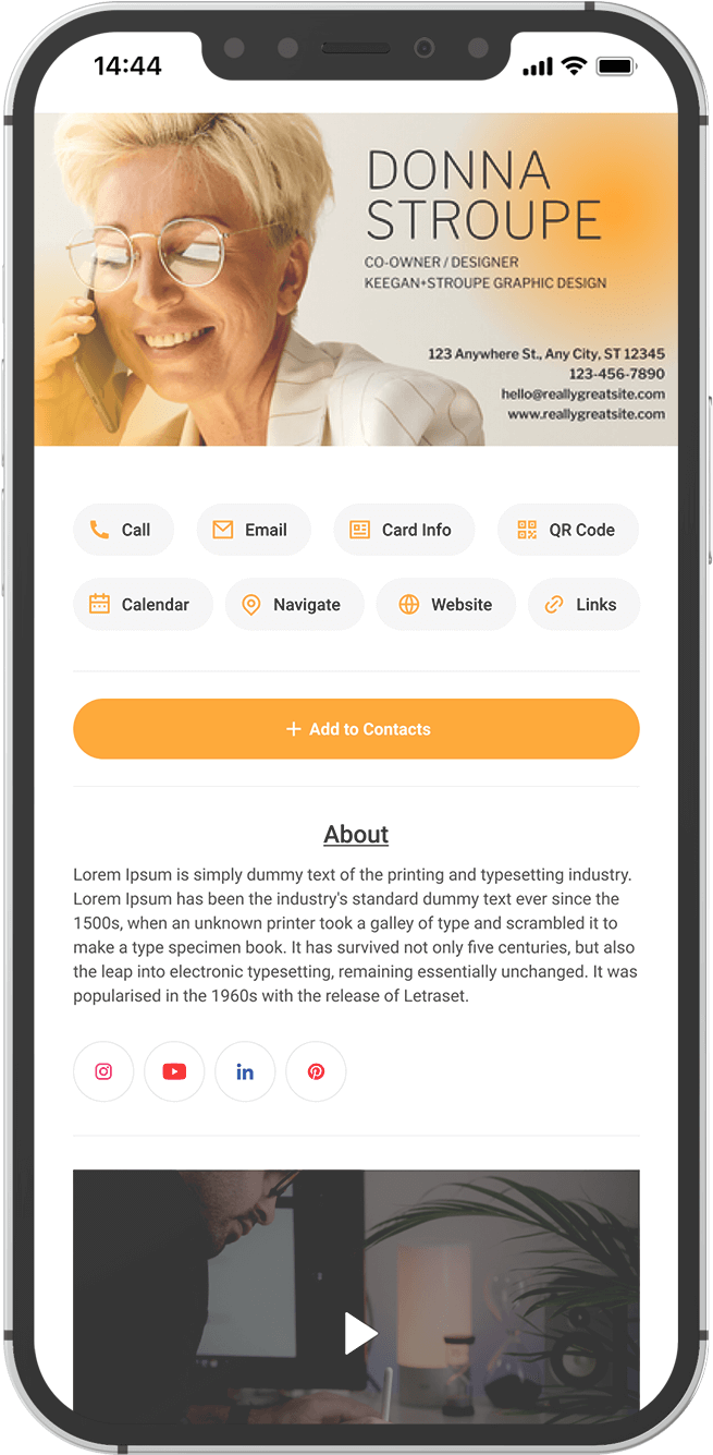 screenshot of L-Card Pro